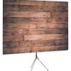 Old School Wood Plank - Front of Webcam Backdrop Design - No Logo