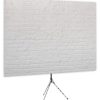 Painted White Brick - Front of Video Call Backdrop - No Logo