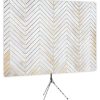 Subtle Whitewashed Chevron - Front of Webcam Backdrop - No Logo