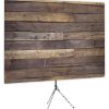 Rustic Wood Wall - Front of Webcam Backdrop Design - No Logo