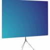 Deep Sky Blue Gradient Webcam Backdrop - Side 1