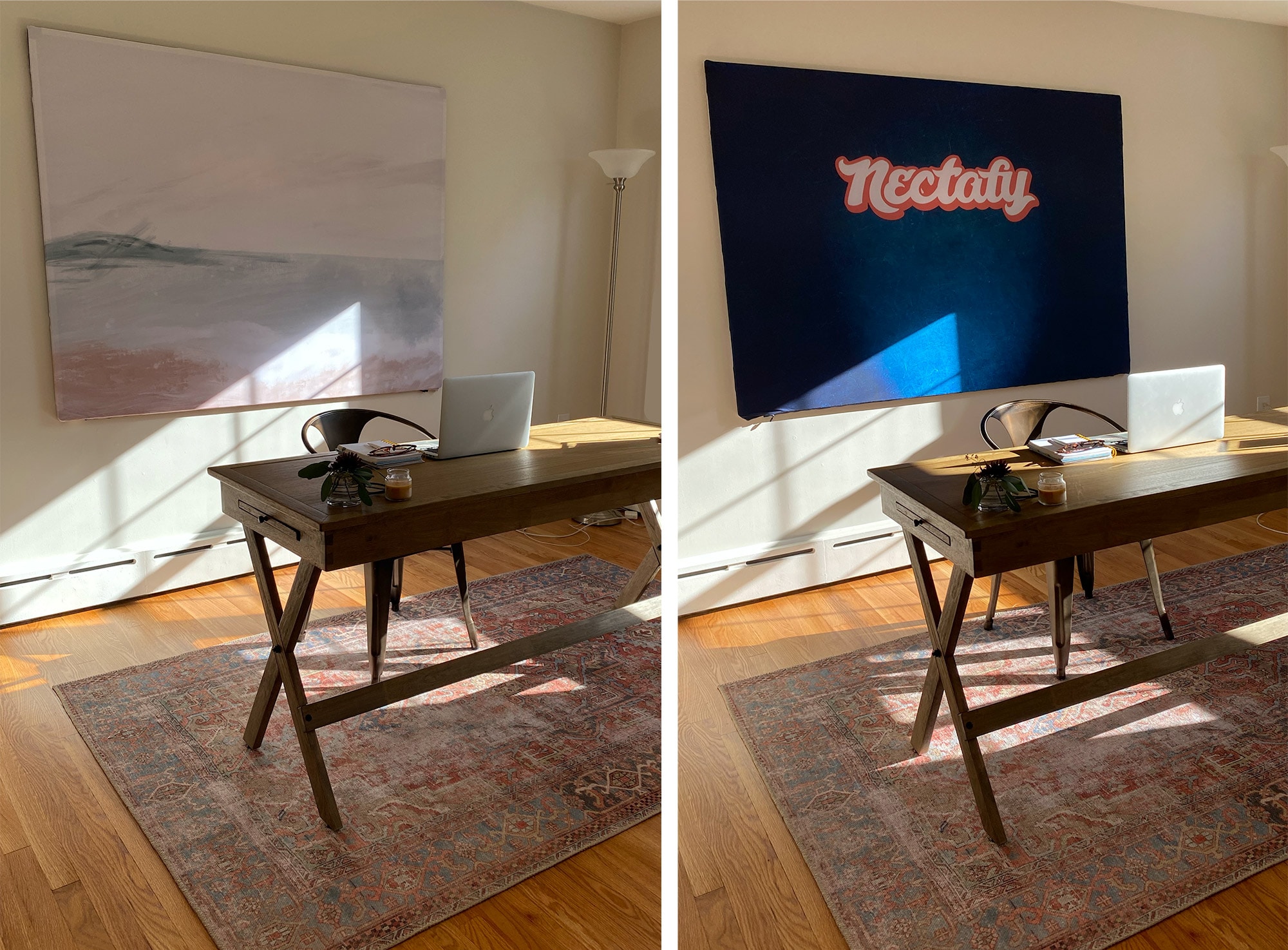 Hang Backdrop On Wall - Reversible